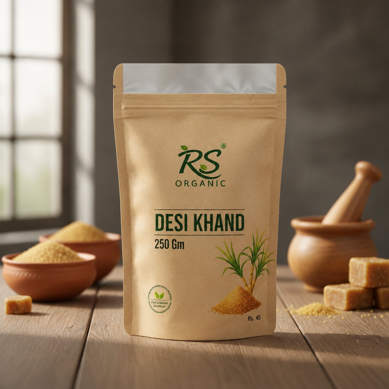 Desi Khand – 250 Gram (Pure & Natural)