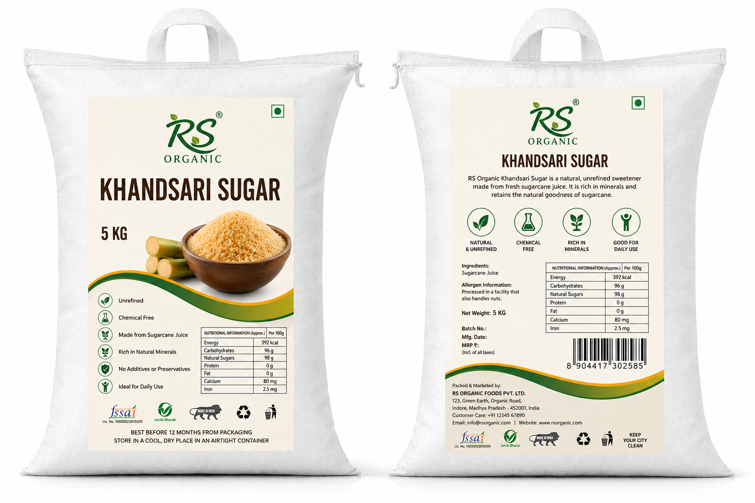 Organic Khandsari Sugar 5Kg