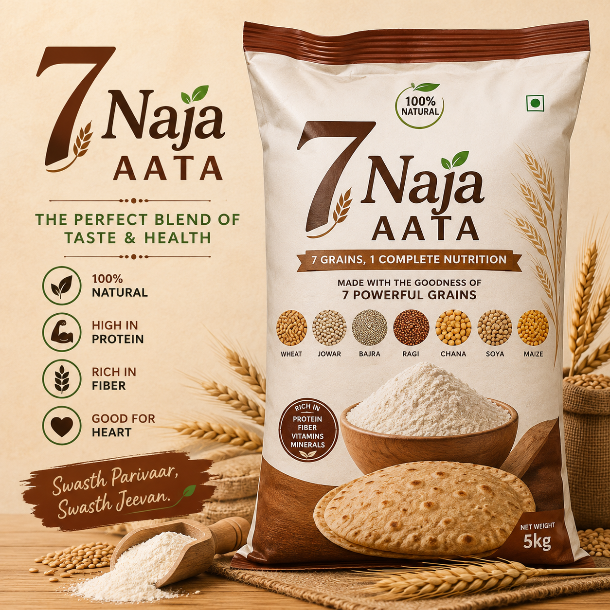 Satnaja Aata – Traditional 7 Naja Aata for Everyday Nutrition